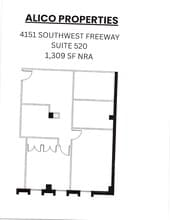 4151 Southwest Fwy, Houston, TX à louer Plan d’étage- Image 1 de 1