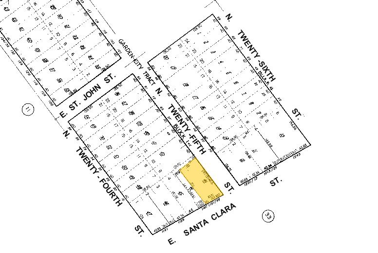 1191 E Santa Clara St, San Jose, CA à louer - Plan cadastral - Image 2 de 15