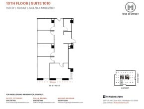 1850 M St NW, Washington, DC for lease Floor Plan- Image 1 of 1
