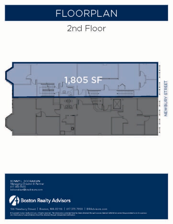 333-335 Newbury St, Boston, MA for lease Floor Plan- Image 1 of 1