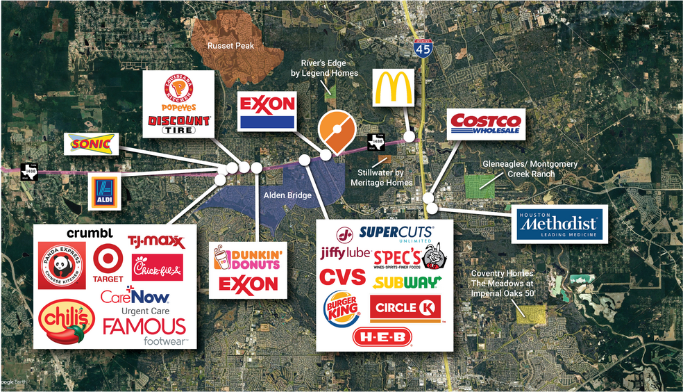 2615 Fm 1488, Conroe, TX for sale - Aerial - Image 1 of 2