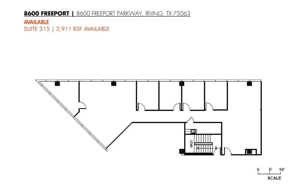 8600 Freeport Pky, Irving, TX à louer Plan d  tage- Image 1 de 1