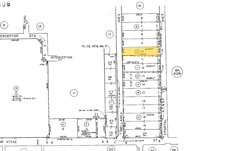 8924 Bellanca Ave, Los Angeles, CA à louer - Plan cadastral - Image 2 de 5