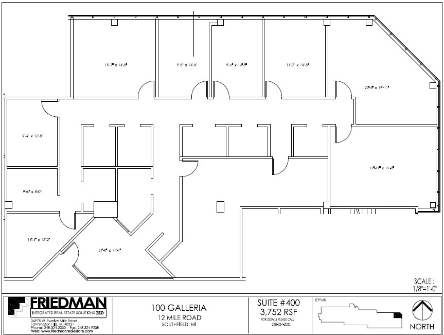 300 Galleria Officentre, Southfield, MI for lease Floor Plan- Image 1 of 2