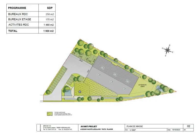 Bureau dans Plaisir à louer - Plan d’étage - Image 3 de 7