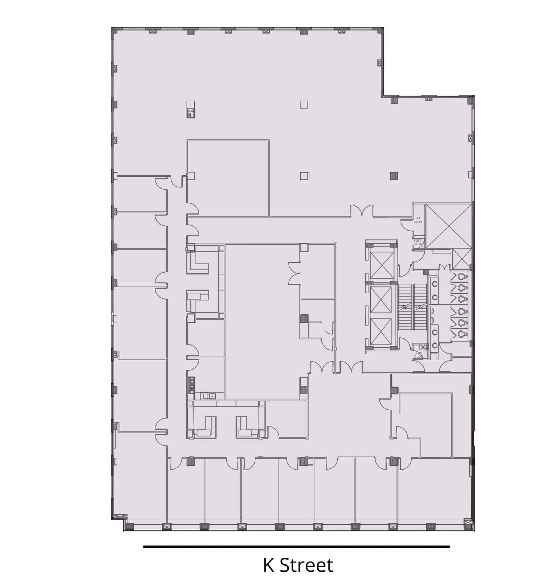 1750 K St NW, Washington, DC à louer Plan d  tage- Image 1 de 1