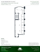 4100 Newport Place Dr, Newport Beach, CA à louer Plan d’étage- Image 1 de 1