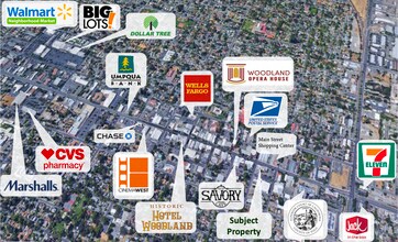 800-806 Main St, Woodland, CA - AERIAL  map view