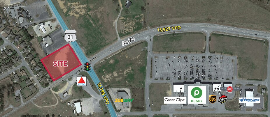 4454 Highway 31, Calera, AL à vendre Photo du bâtiment- Image 1 de 3