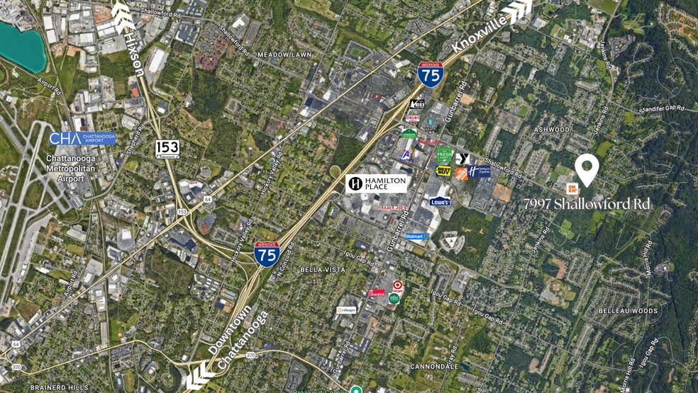 7997 Shallowford Rd, Chattanooga, TN for sale - Aerial - Image 3 of 14