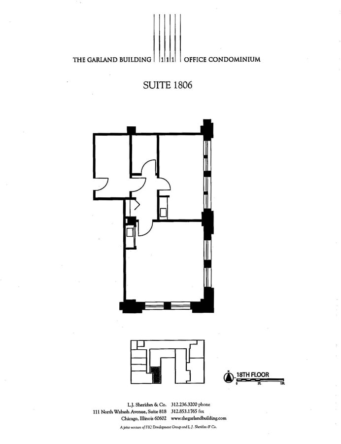 111 N Wabash Ave, Chicago, IL 60602 - Unit 1806 -  - Floor Plan - Image 1 of 8