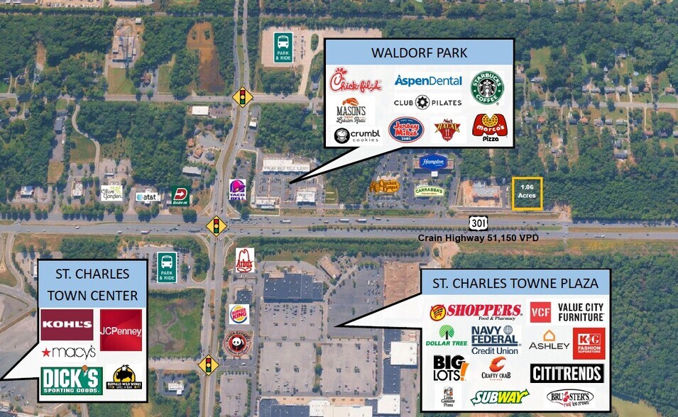 3840 Crain Hwy, Waldorf, MD à louer - Photo du bâtiment - Image 2 de 2