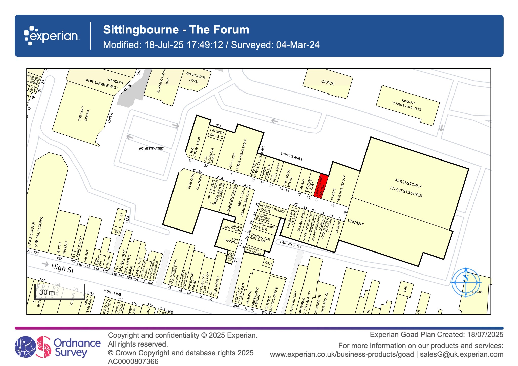 High St, Sittingbourne for lease Site Plan- Image 1 of 2