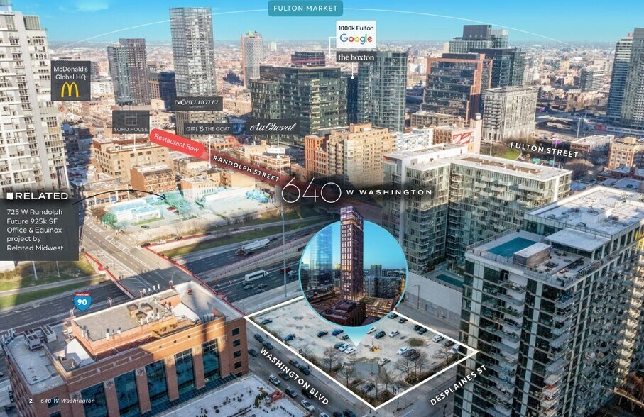 640 W Washington Blvd, Chicago, IL à vendre - Photo du bâtiment - Image 1 de 1