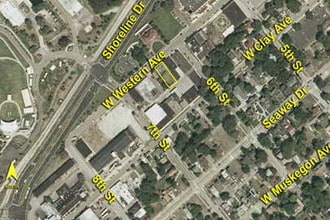 593 W Western Ave, Muskegon, MI - Aerial map view