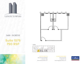 3400 Peachtree Rd NE, Atlanta, GA à louer Plan d’étage- Image 1 de 1