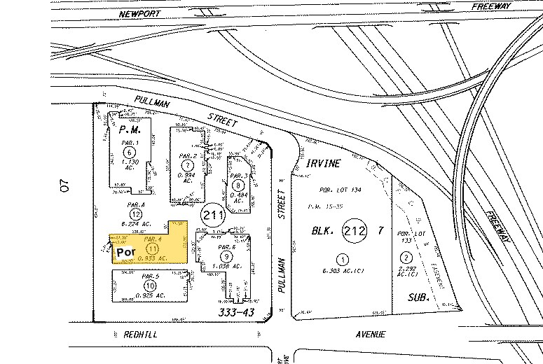 3195 Red Hill Ave, Costa Mesa, CA for sale Plat Map- Image 1 of 1