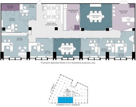 1025 Connecticut Ave NW, Washington, DC à louer Plan d’étage- Image 1 de 1