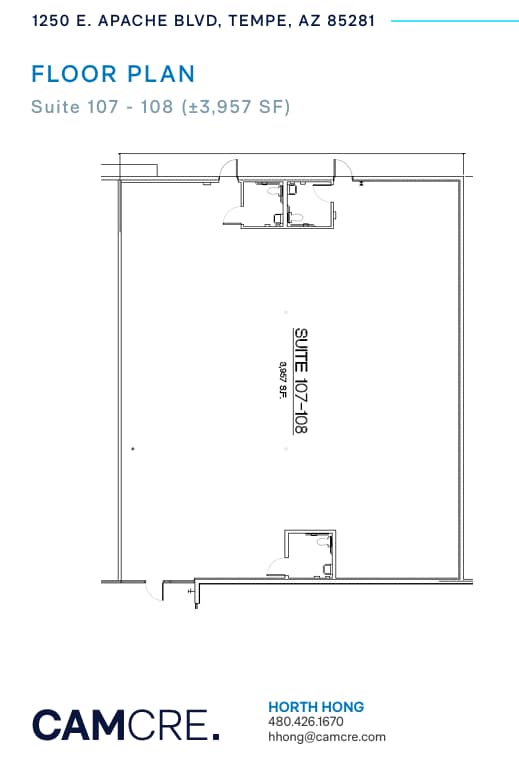 1250 E Apache Blvd, Tempe, AZ for lease Floor Plan- Image 1 of 1