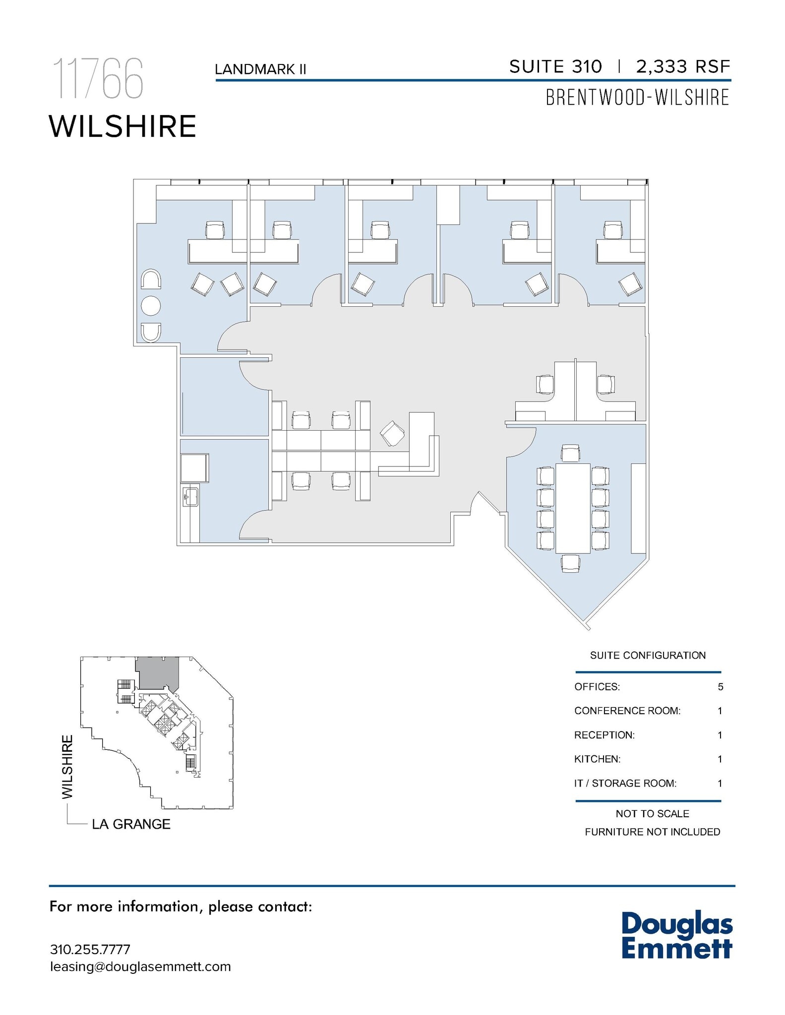 11766 Wilshire Blvd, Los Angeles, CA à louer Plan d’étage- Image 1 de 1