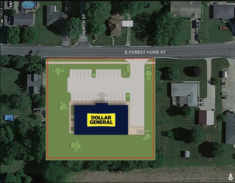 407 E Forest Home St, Roachdale, IN for sale - Site Plan - Image 2 of 3