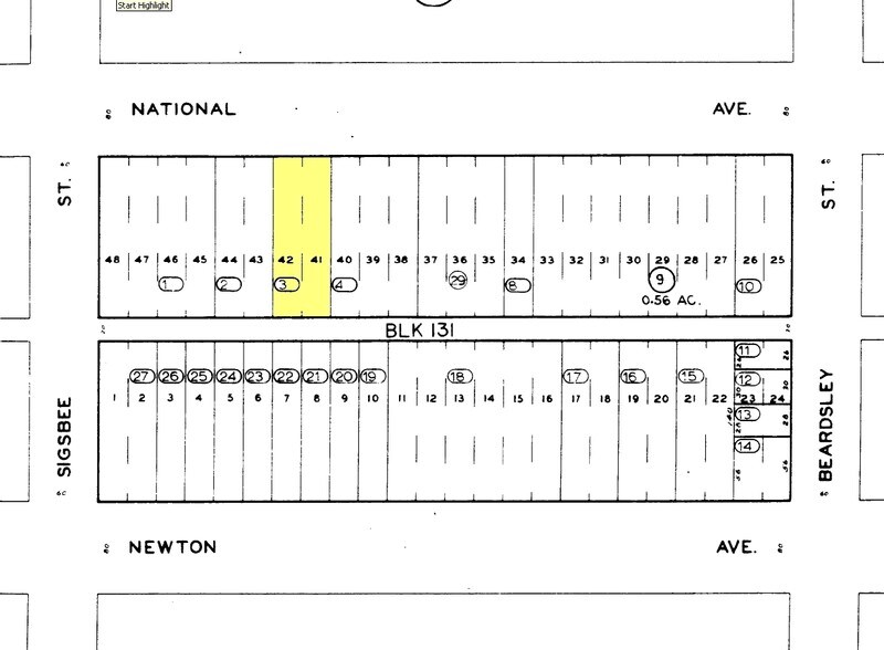 1727 National Ave, San Diego, CA à vendre - Plan cadastral - Image 1 de 1