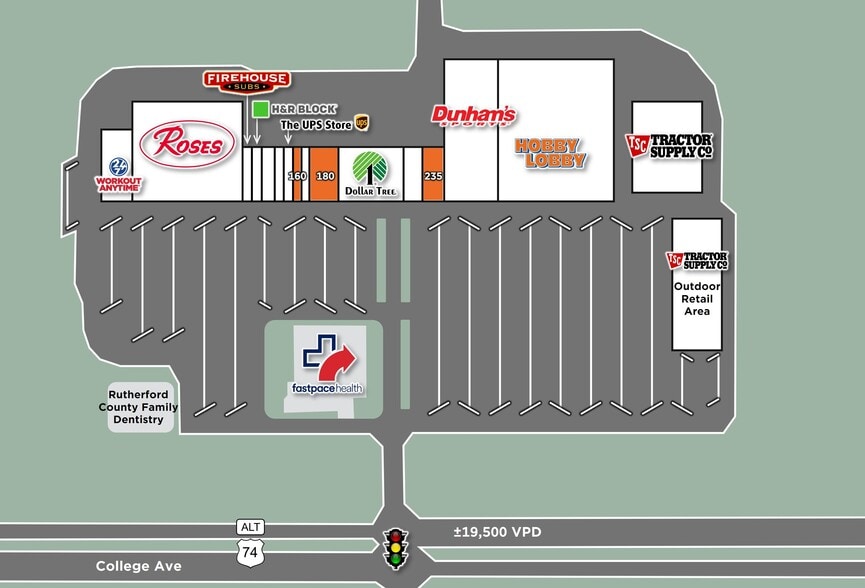 1601-1639 US Highway 74A Byp, Spindale, NC for lease - Building Photo - Image 1 of 2