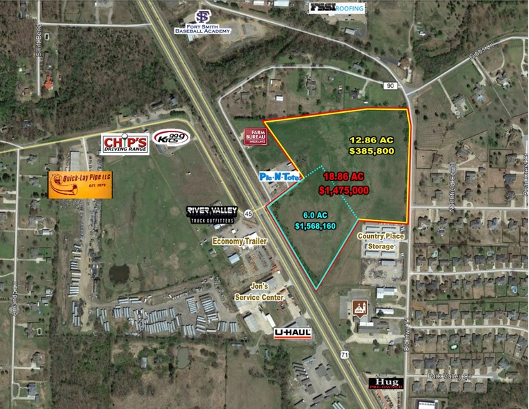 S Highway 71, Fort Smith, AR for sale - Aerial - Image 1 of 1