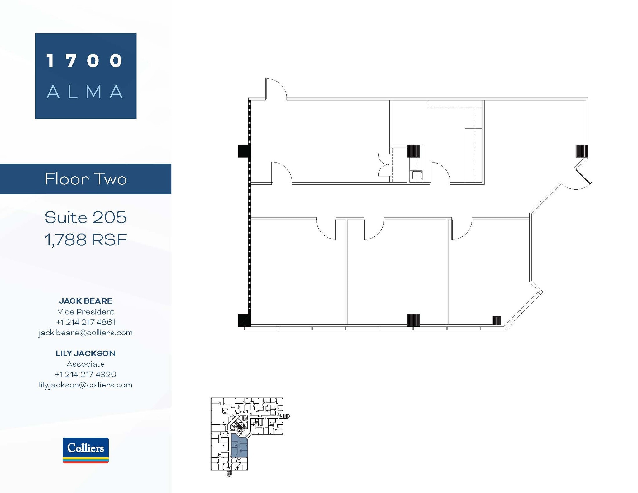 1700 Alma Dr, Plano, TX à louer Plan d’étage- Image 1 de 1