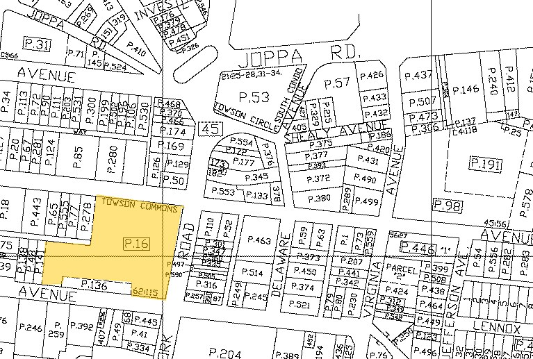 1 W Pennsylvania Ave, Towson, MD à louer - Plan cadastral - Image 2 de 13