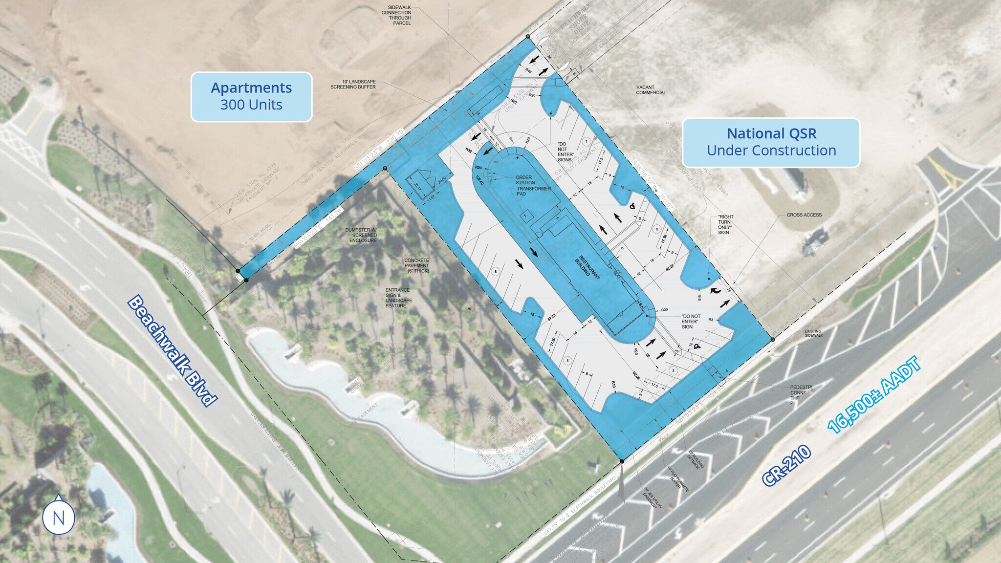 NEC Beachwalk Blvd & County Road 210, Saint Johns, FL à vendre Aérien- Image 1 de 1