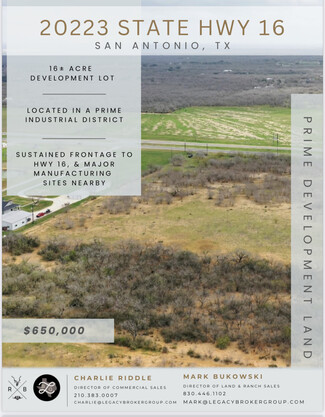 More details for 20223 State Highway 16, Von Ormy, TX - Land for Sale