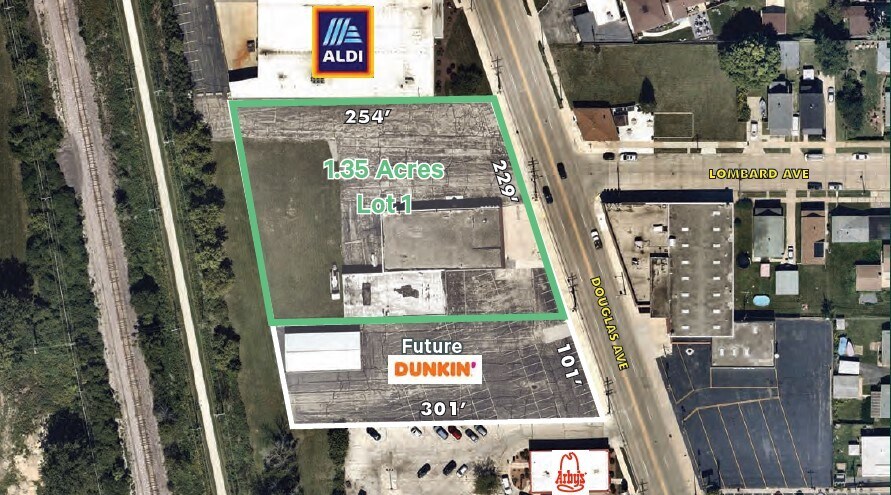 3108 Douglas Ave, Racine, WI for sale Aerial- Image 1 of 4