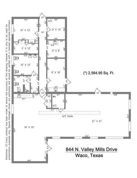 844 N Valley Mills Dr, Waco, TX à vendre - Photo du b timent - Image 2 de 5