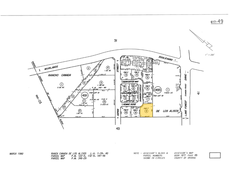 22582 Shannon Cir, Lake Forest, CA à louer - Plan cadastral - Image 3 de 3