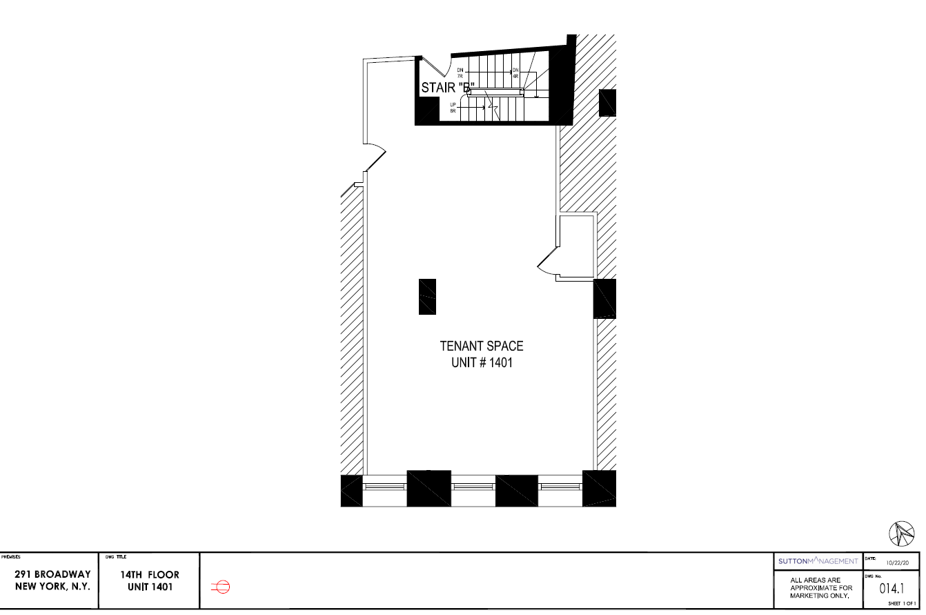 291 Broadway, New York, NY for lease Floor Plan- Image 1 of 2