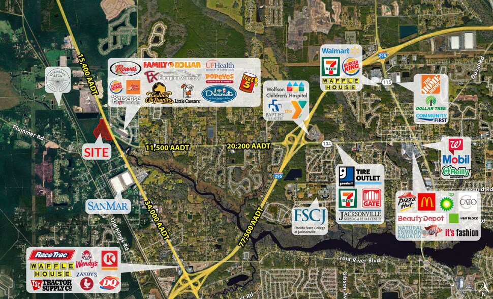 11148 New Kings Rd, Jacksonville, FL à louer - Photo du bâtiment - Image 1 de 3