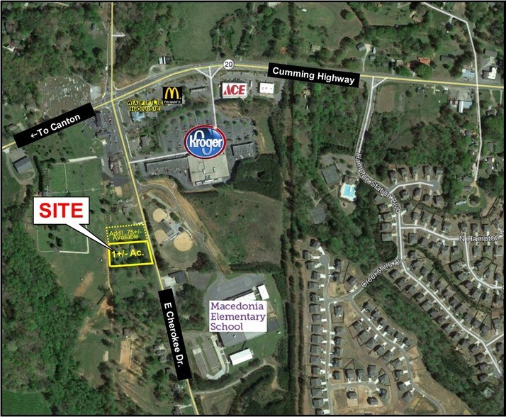 10561 E Cherokee Dr, Canton, GA à vendre - Aérien - Image 1 de 5