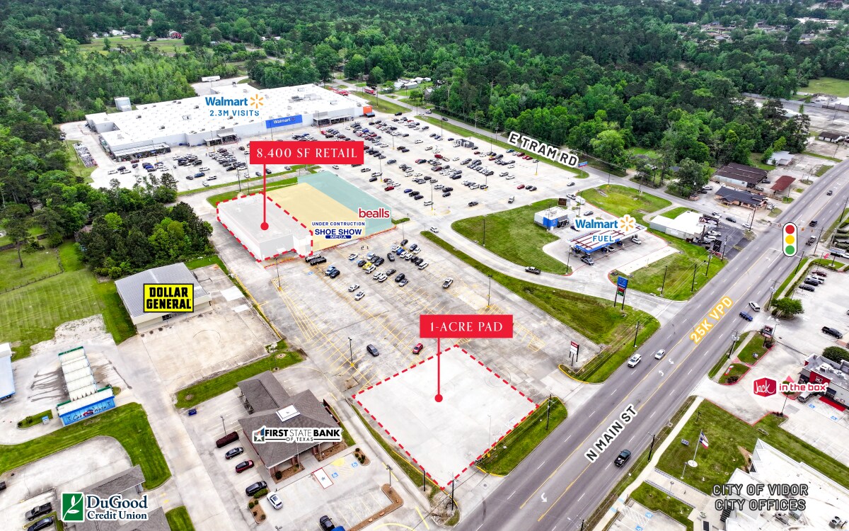 1380 N Main St, Vidor, TX for lease Building Photo- Image 1 of 2