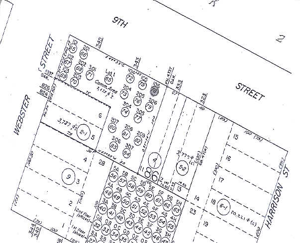 343-345 9th St, Oakland, CA à vendre - Plan cadastral - Image 3 de 9