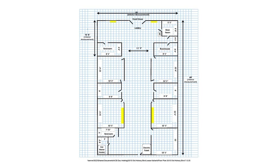 3610 Old Hickory Blvd, Lakewood, TN à louer - Plan d’étage - Image 2 de 6