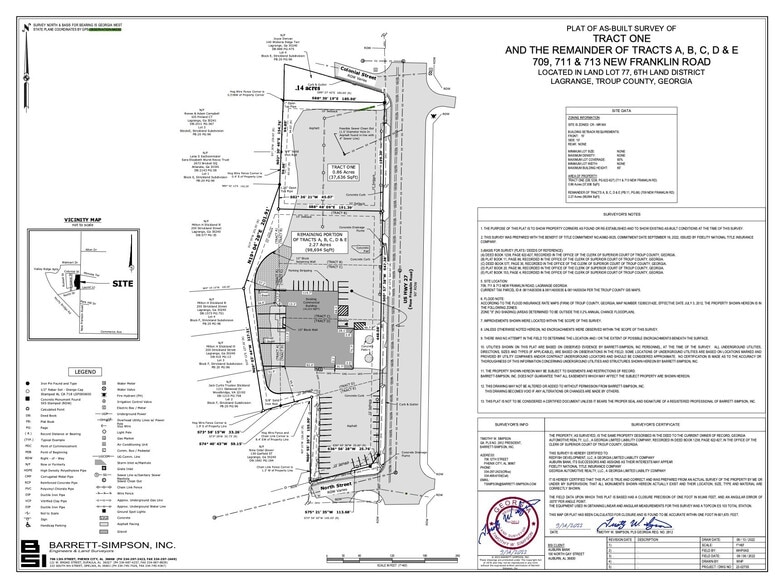 709 New Franklin Rd / US Hwy 27, Lagrange, GA for sale - Plat Map - Image 2 of 2