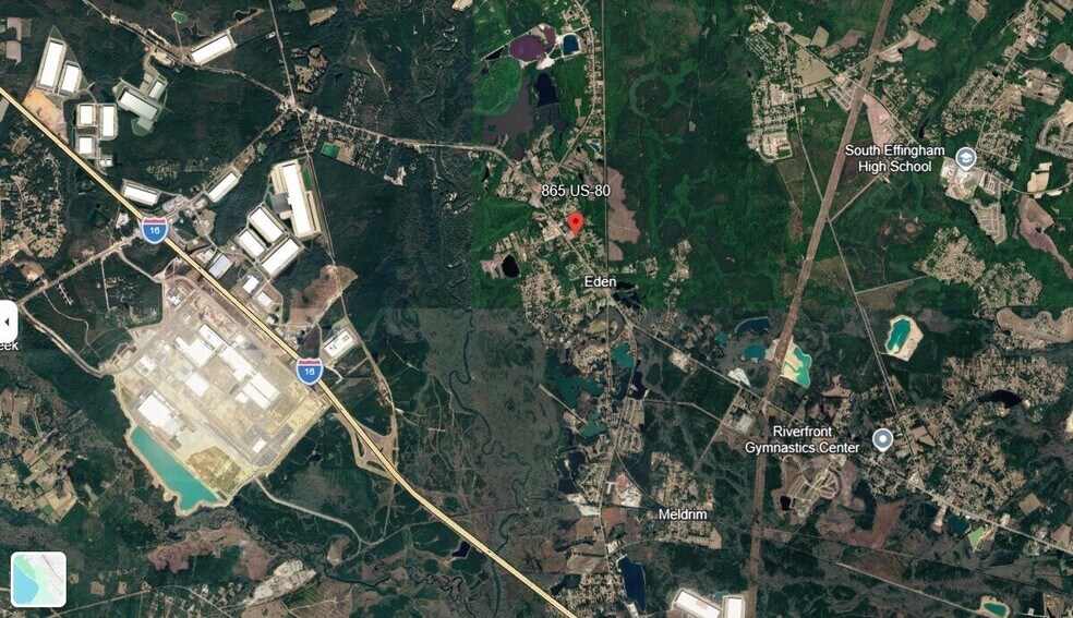 865 US Hwy 80 & 205 Dogwood Way (3.3 acres), Eden, GA à vendre - Aérien - Image 1 de 5