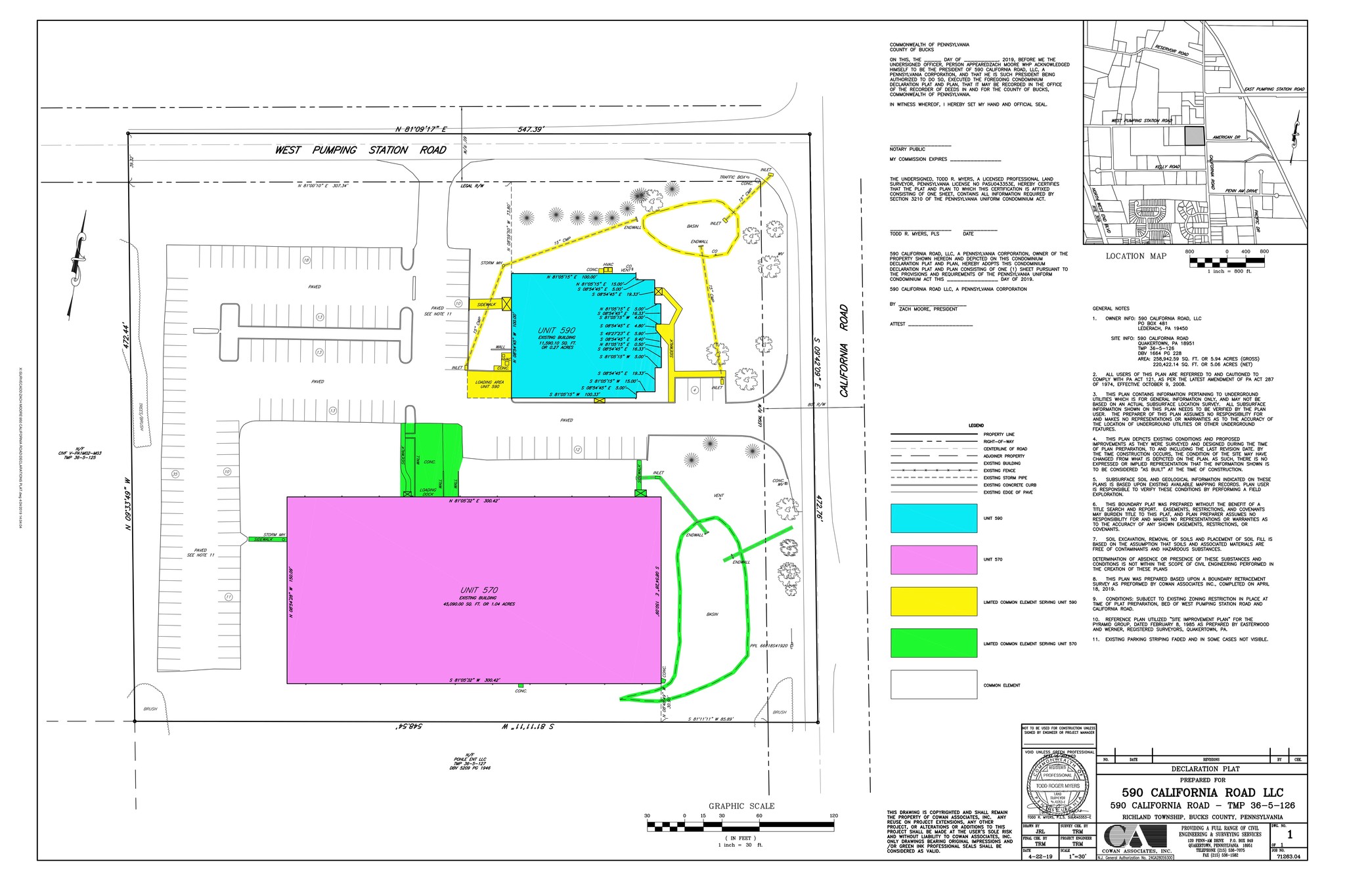 570 California Rd, Quakertown, PA à vendre Plan cadastral- Image 1 de 1