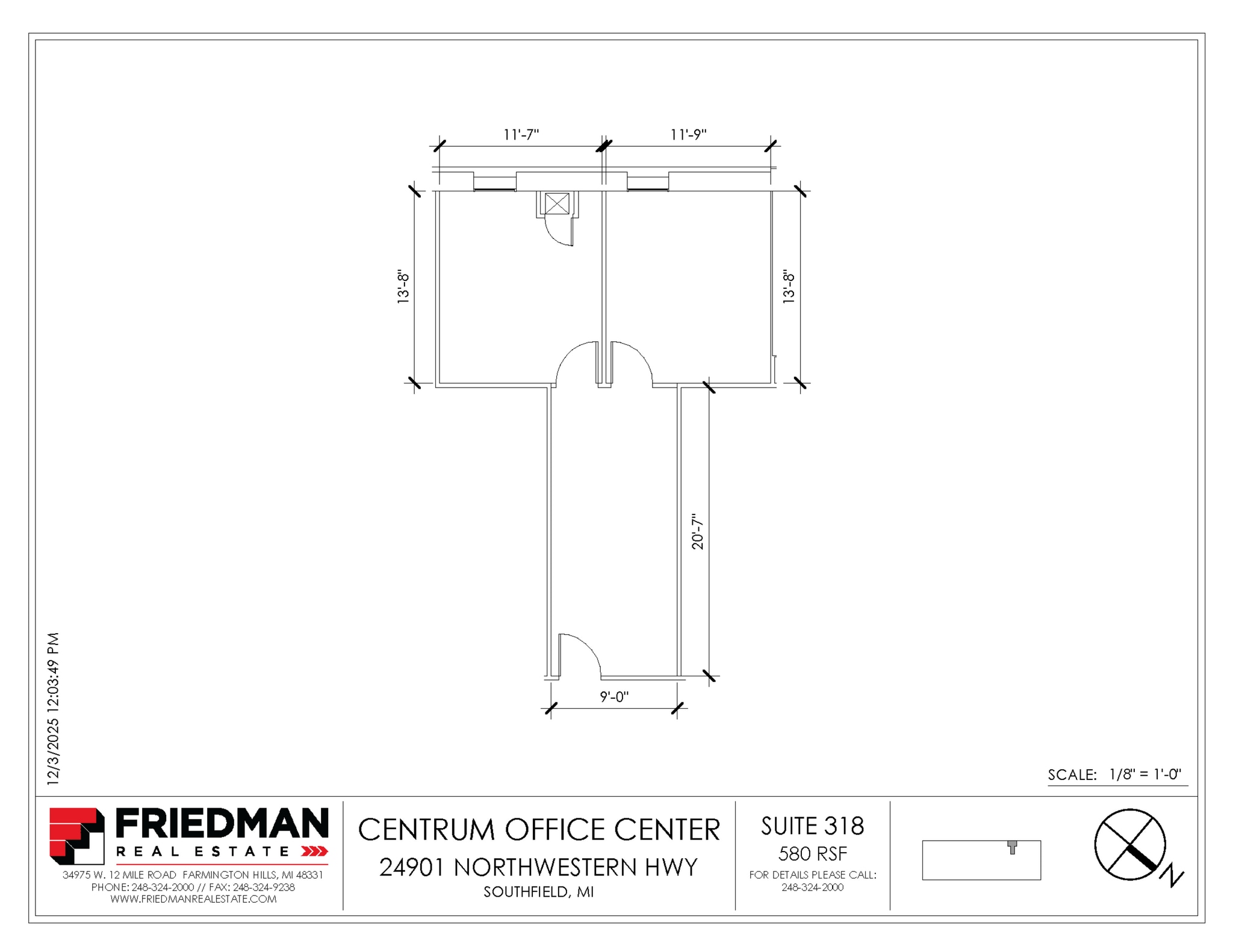 24901 Northwestern Hwy, Southfield, MI for lease Floor Plan- Image 1 of 1