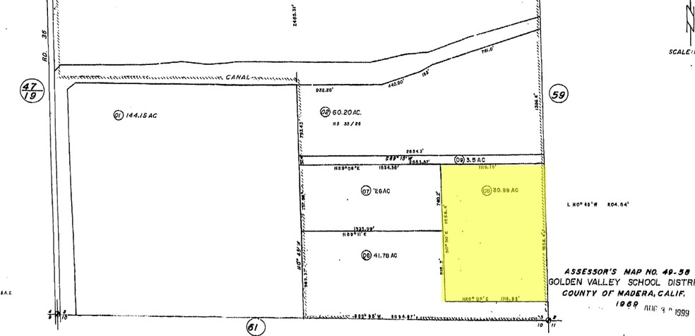 1 Road 36, Madera, CA for sale - Plat Map - Image 2 of 2