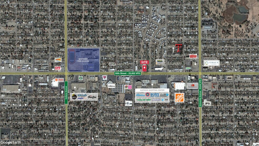 2808 50th St, Lubbock, TX à vendre - Aérien - Image 3 de 3