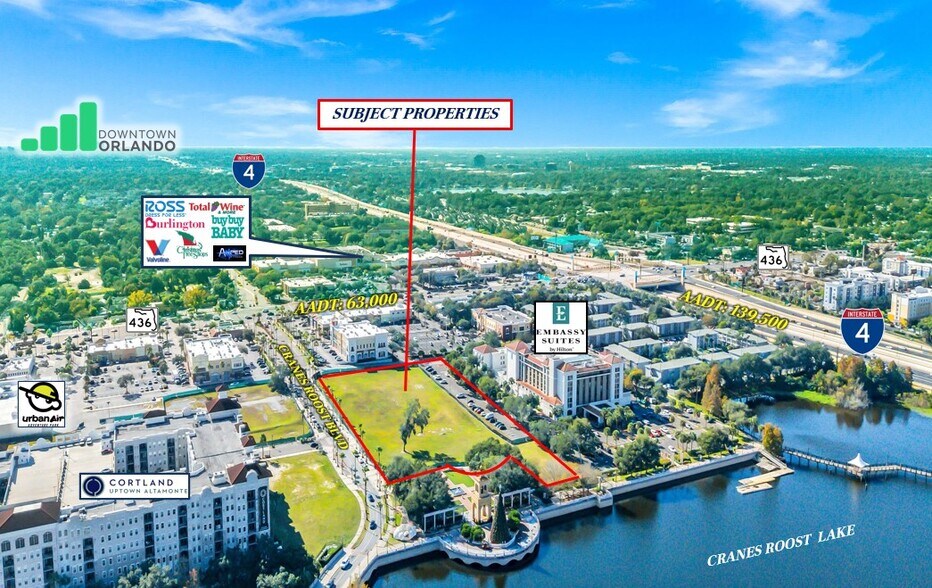 300 Cranes Roost blvd, Altamonte Springs, FL à vendre - Aérien - Image 3 de 9