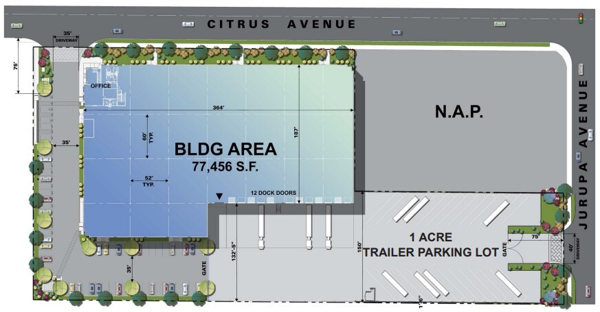 11216 Citrus Ave, Fontana, CA à louer - Plan de site - Image 2 de 8