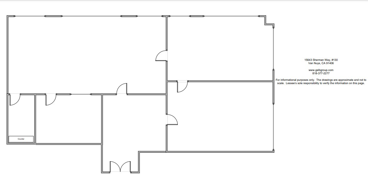 15643 Sherman Way, Van Nuys, CA à louer Plan d’étage- Image 1 de 1